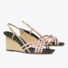 Espadrillas con zeppa e cinturini multipli Espadrillas con zeppa e cinturini multipli