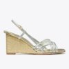 Espadrillas con zeppa e cinturini multipli Espadrillas con zeppa e cinturini multipli