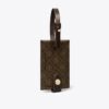 Etichetta per bagagli in tela rivestita con monogramma T Monogram