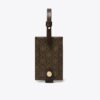Etichetta per bagagli in tela rivestita con monogramma T Monogram