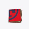 Fazzoletto in seta con logo color block
