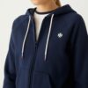 Felpa con cappuccio e zip in French Terry Raglan Felpa con cappuccio e zip in French Terry Raglan