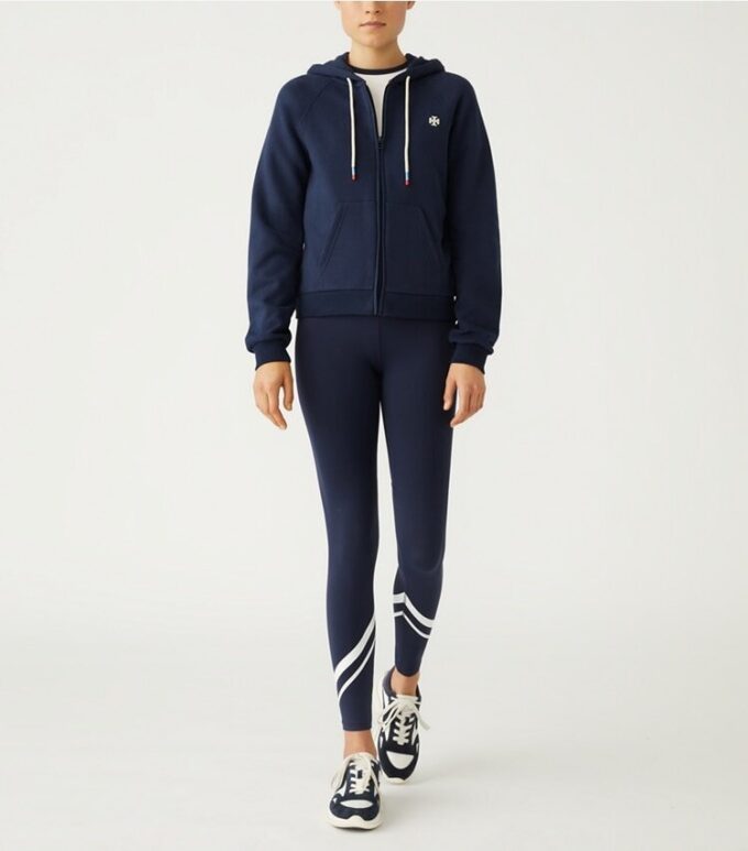 Felpa con cappuccio e zip in French Terry Raglan Felpa con cappuccio e zip in French Terry Raglan