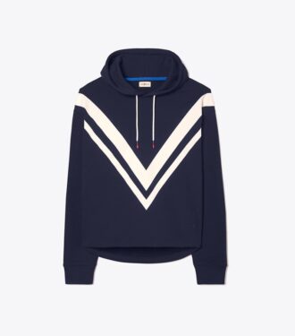 Felpa con cappuccio in French Terry Chevron