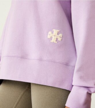 Felpa con logo in French Terry
