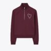 Felpa in French Terry con cuciture a zig zag a forma di cuore Felpa in French Terry con cuciture a zig zag a forma di cuore