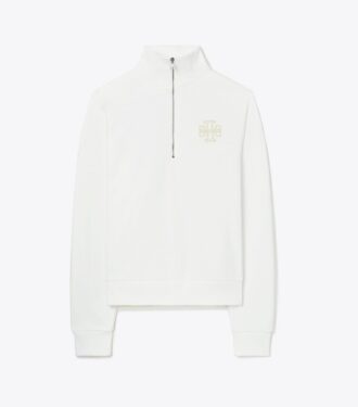 Felpa pesante in felpa francese con mezza zip