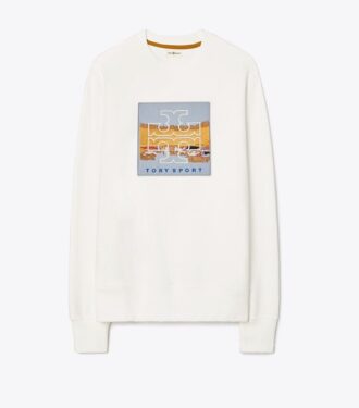 Felpa pesante in French Terry con logo patch