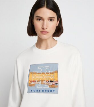 Felpa pesante in French Terry con logo patch