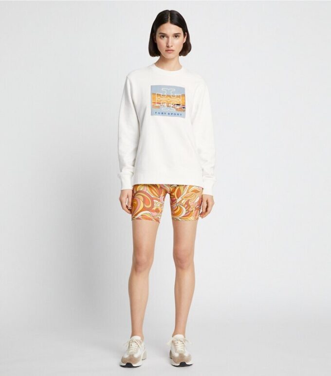 Felpa pesante in French Terry con logo patch Felpa pesante in French Terry con logo patch