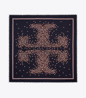 Foulard in seta a pois sparsi