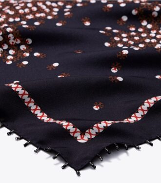 Foulard in seta a pois sparsi