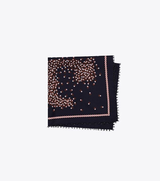 Foulard in seta a pois sparsi Foulard in seta a pois sparsi
