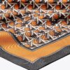 Foulard in seta con logo Basket-Weave Foulard in seta con logo Basket-Weave