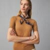 Foulard in seta con logo Basket-Weave Foulard in seta con logo Basket-Weave