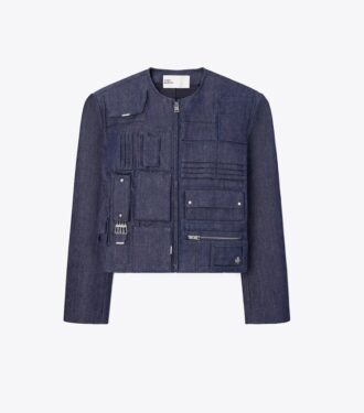 Giacca borsa in denim