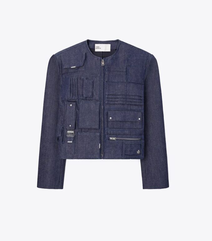Giacca borsa in denim Giacca borsa in denim
