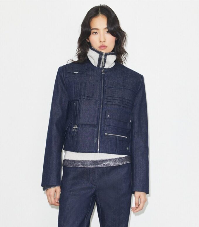Giacca borsa in denim Giacca borsa in denim