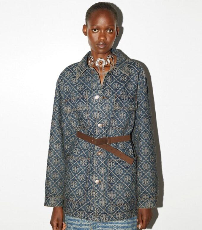 Giacca cargo in denim Giacca cargo in denim