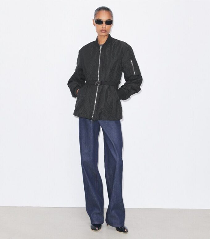 Giacca con zip in jacquard T Monogram Giacca con zip in jacquard T Monogram