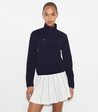 Giacca da golf in nylon con mezza zip