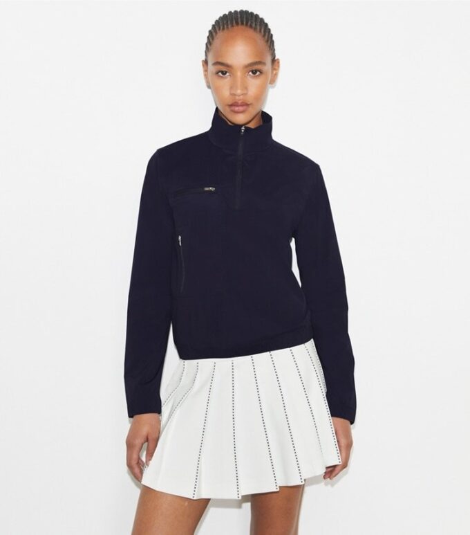 Giacca da golf in nylon con mezza zip Giacca da golf in nylon con mezza zip