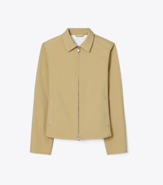 Giacca da golf in nylon ricamata