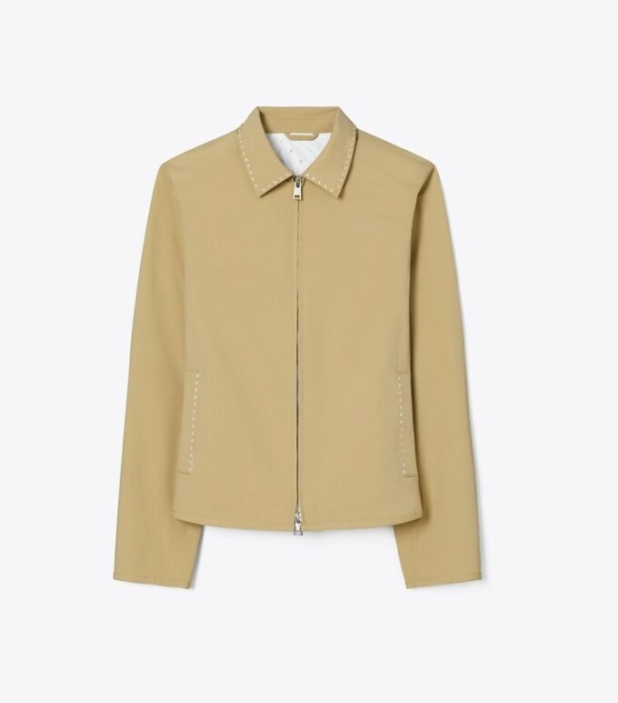 Giacca da golf in nylon ricamata Giacca da golf in nylon ricamata