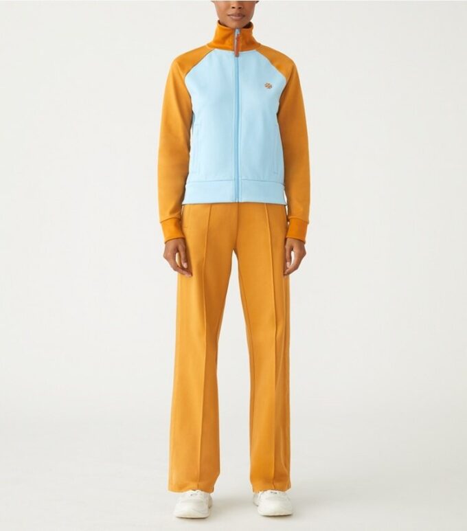 Giacca da tuta in maglia doppia color block Giacca da tuta in maglia doppia color block