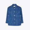 Giacca in denim con cuciture a vista Giacca in denim con cuciture a vista