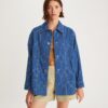 Giacca in denim con cuciture a vista Giacca in denim con cuciture a vista
