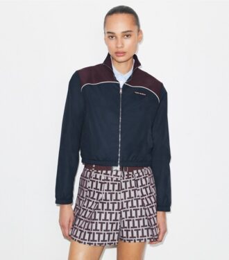 Giacca in nylon color block