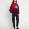 Giacca in pile color block Giacca in pile color block
