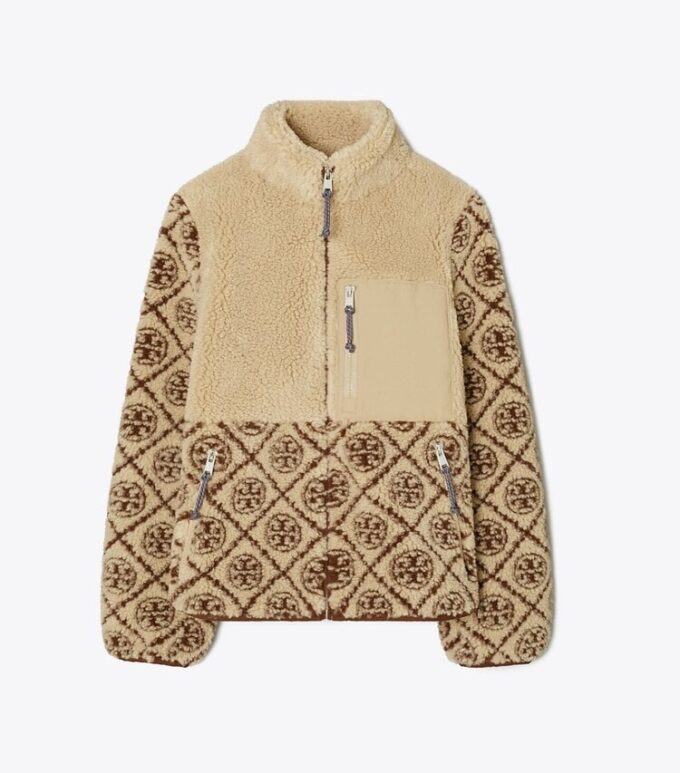 Giacca in pile con monogramma T Monogram Giacca in pile con monogramma T Monogram