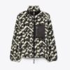Giacca in pile con monogramma T prismatico Giacca in pile con monogramma T prismatico