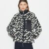 Giacca in pile con monogramma T prismatico Giacca in pile con monogramma T prismatico