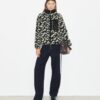 Giacca in pile con monogramma T prismatico Giacca in pile con monogramma T prismatico