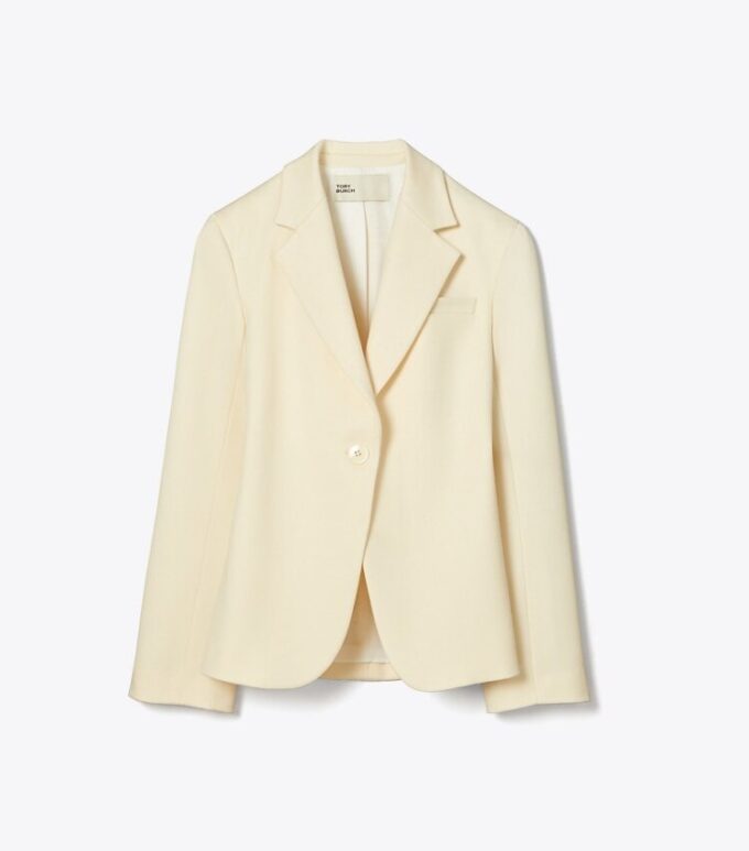 Giacca in twill con cintura