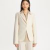 Giacca in twill con cintura