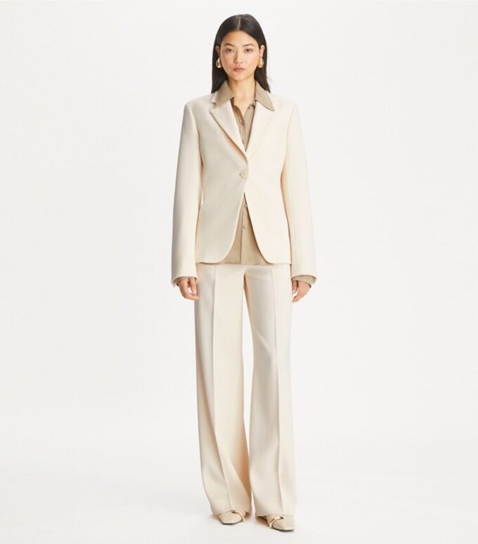 Giacca in twill con cintura