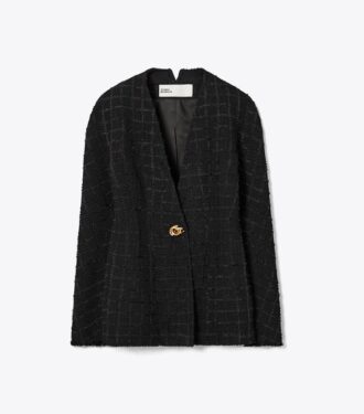 Giacca slim in tweed