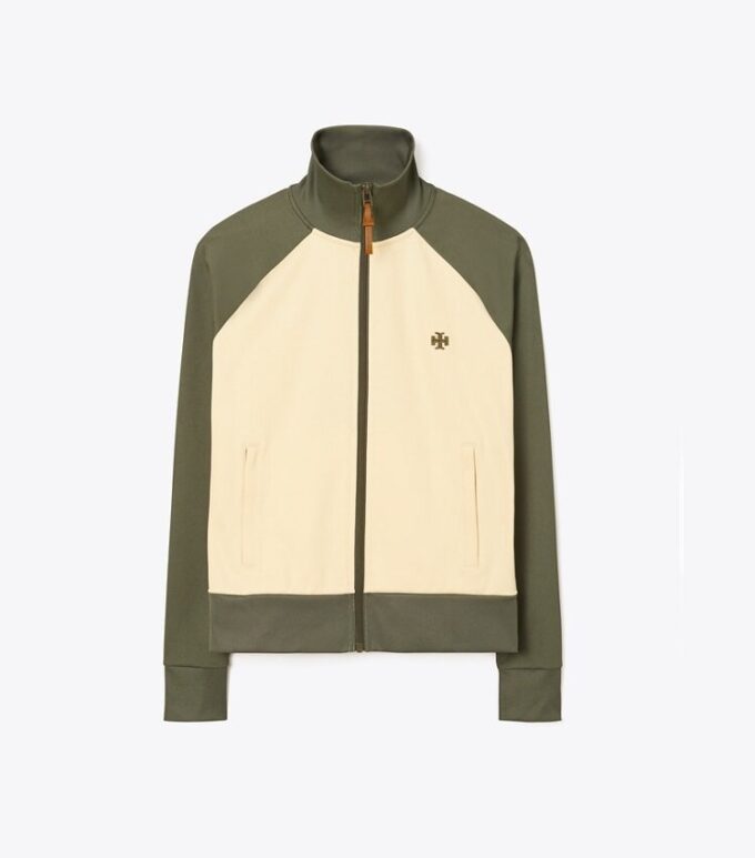 Giacca sportiva con zip color block Giacca sportiva con zip color block