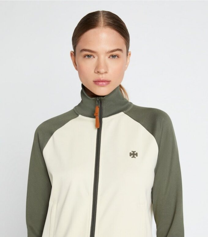 Giacca sportiva con zip color block Giacca sportiva con zip color block