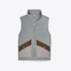 Gilet imbottito riflettente a blocchi di colore Gilet imbottito riflettente a blocchi di colore
