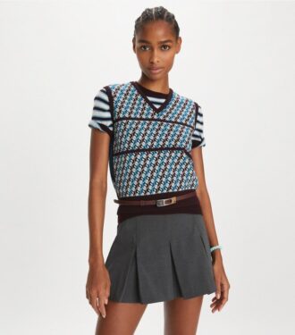 Gilet in maglia jacquard