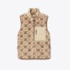 Gilet in pile con monogramma T Monogram Gilet in pile con monogramma T Monogram
