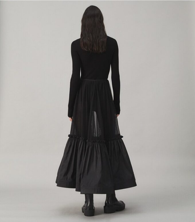 Gonna a crinolina in tulle di cotone