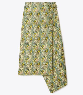 Gonna a portafoglio in seta