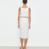 Gonna in cotone con logo in pizzo Gonna in cotone con logo in pizzo