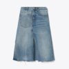 Gonna in denim destrutturato